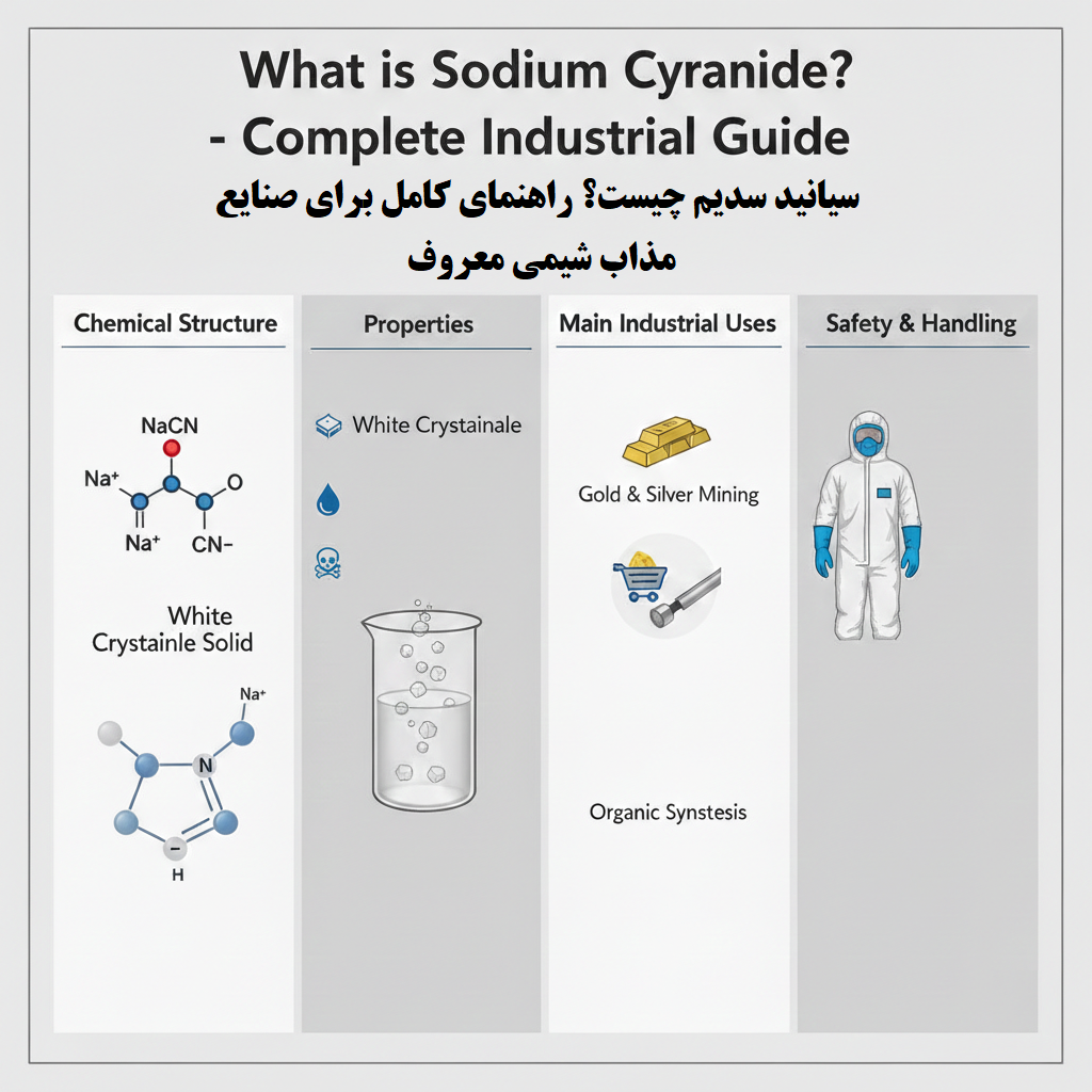 سیانید سدیم چیست؟ راهنمای کامل برای صنایع